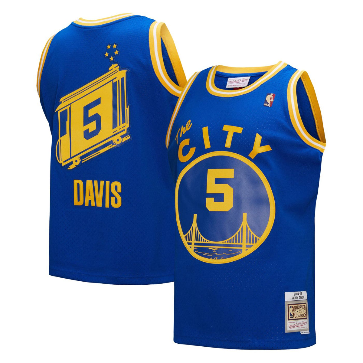 Golden State Warriors Baron Davis Royal 2004-05 Hardwood Classics Swingman Jersey product image 1, provided for visual
