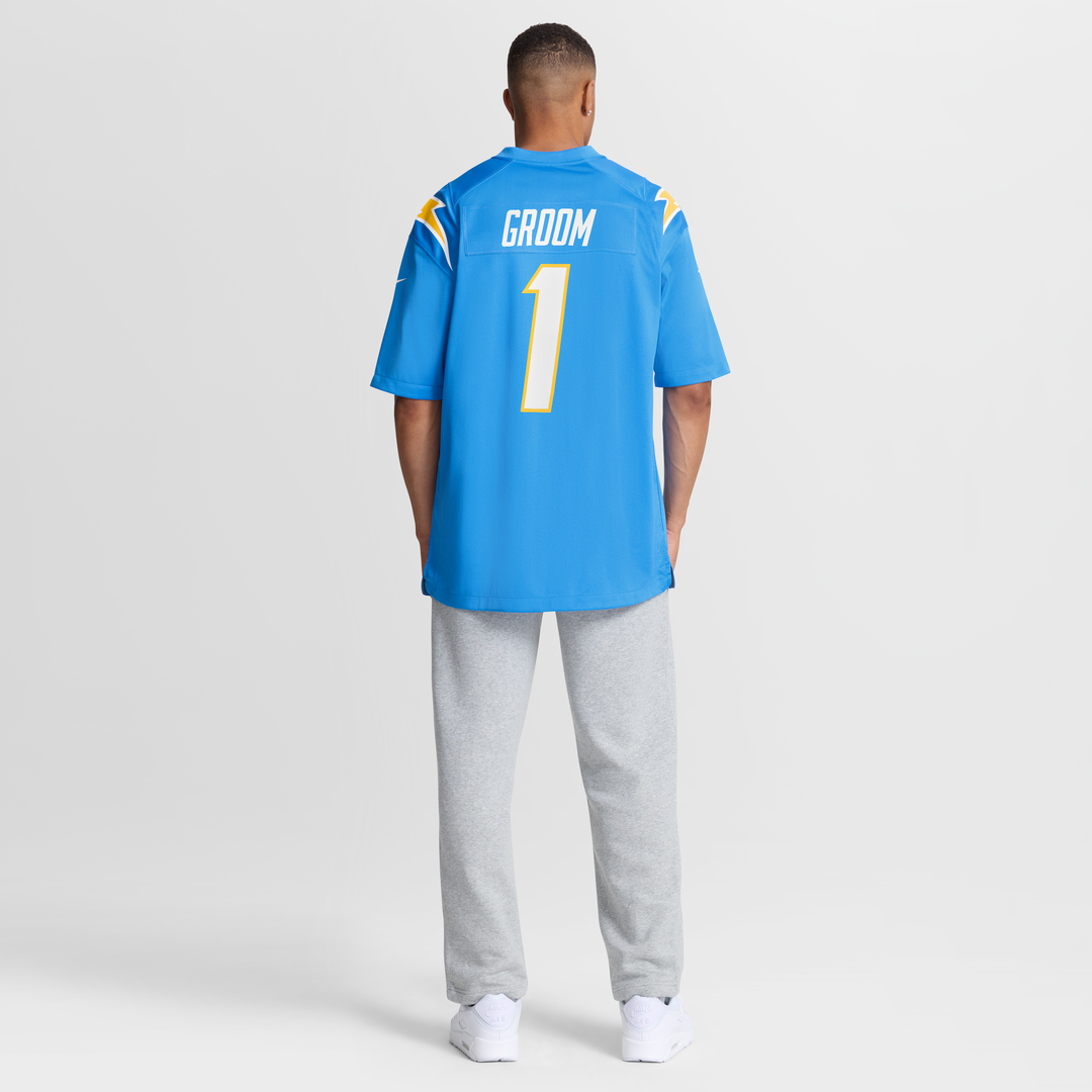 Los Angeles Chargers Number 1 Groom Nike Powder Blue Game product image 8