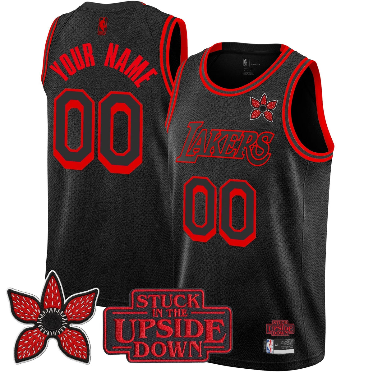 LAL 'Stranger Things Edition' Swingman Custom Jersey - Stitched product image 1, provided for visual reference and product