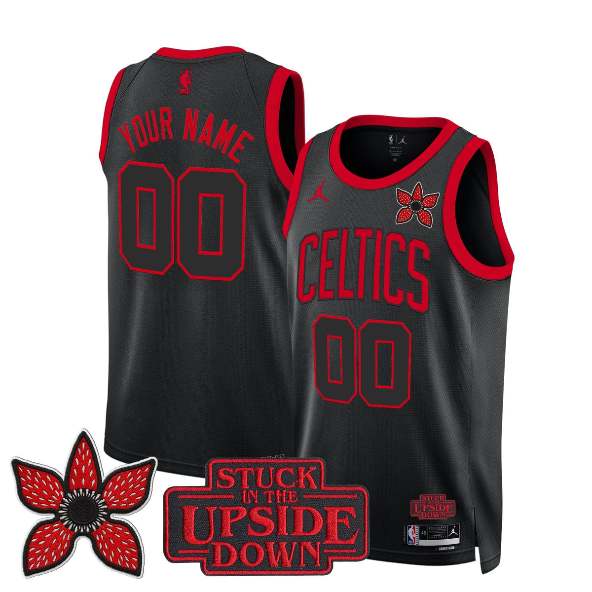 BOS 'Stranger Things Edition' Swingman Custom Jersey - Stitched product image 1, provided for visual reference and product