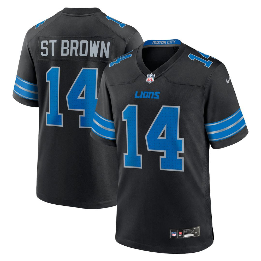 Detroit Lions Amon - Ra St. Brown Nike Black 2nd Alternate