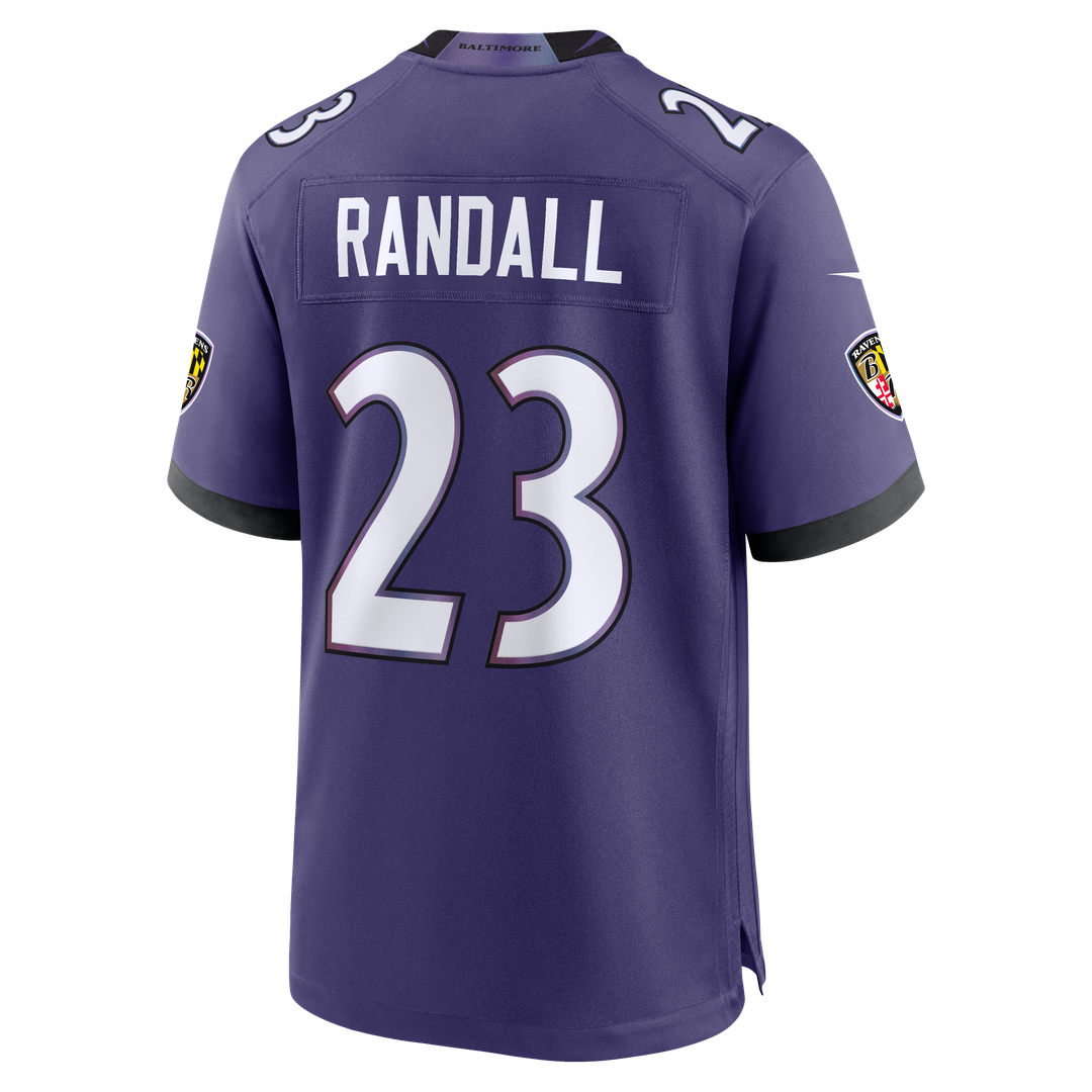 Baltimore Ravens Adam Randall Nike Purple Game Jersey product image 3