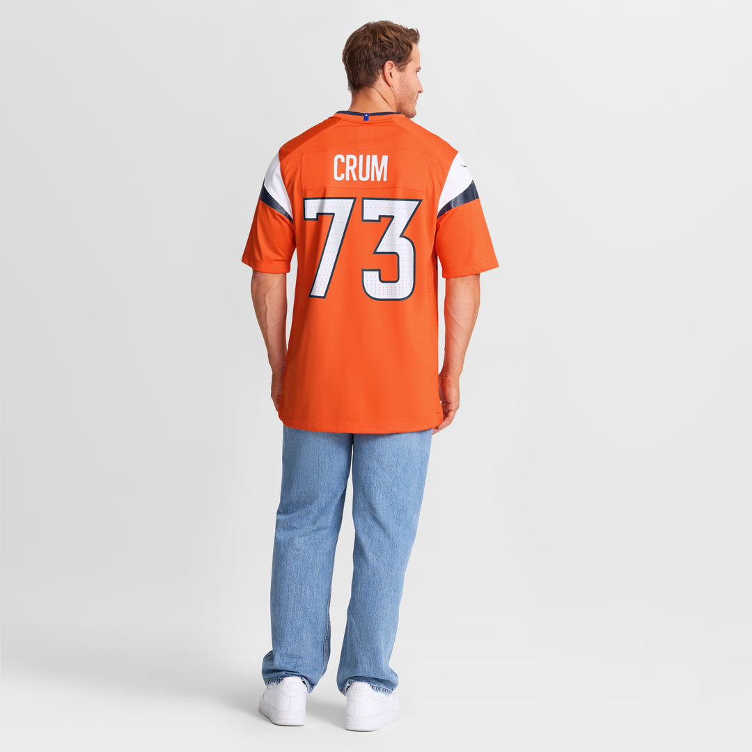 Denver Broncos Frank Crum Nike Orange Game Jersey product image 8