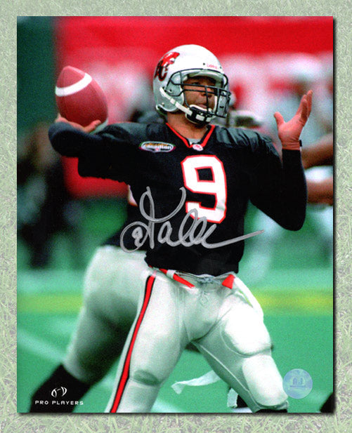 Damon Allen Autographed BC Lions Quarterback 8x10 Photo product image 1, provided for visual reference and product detail