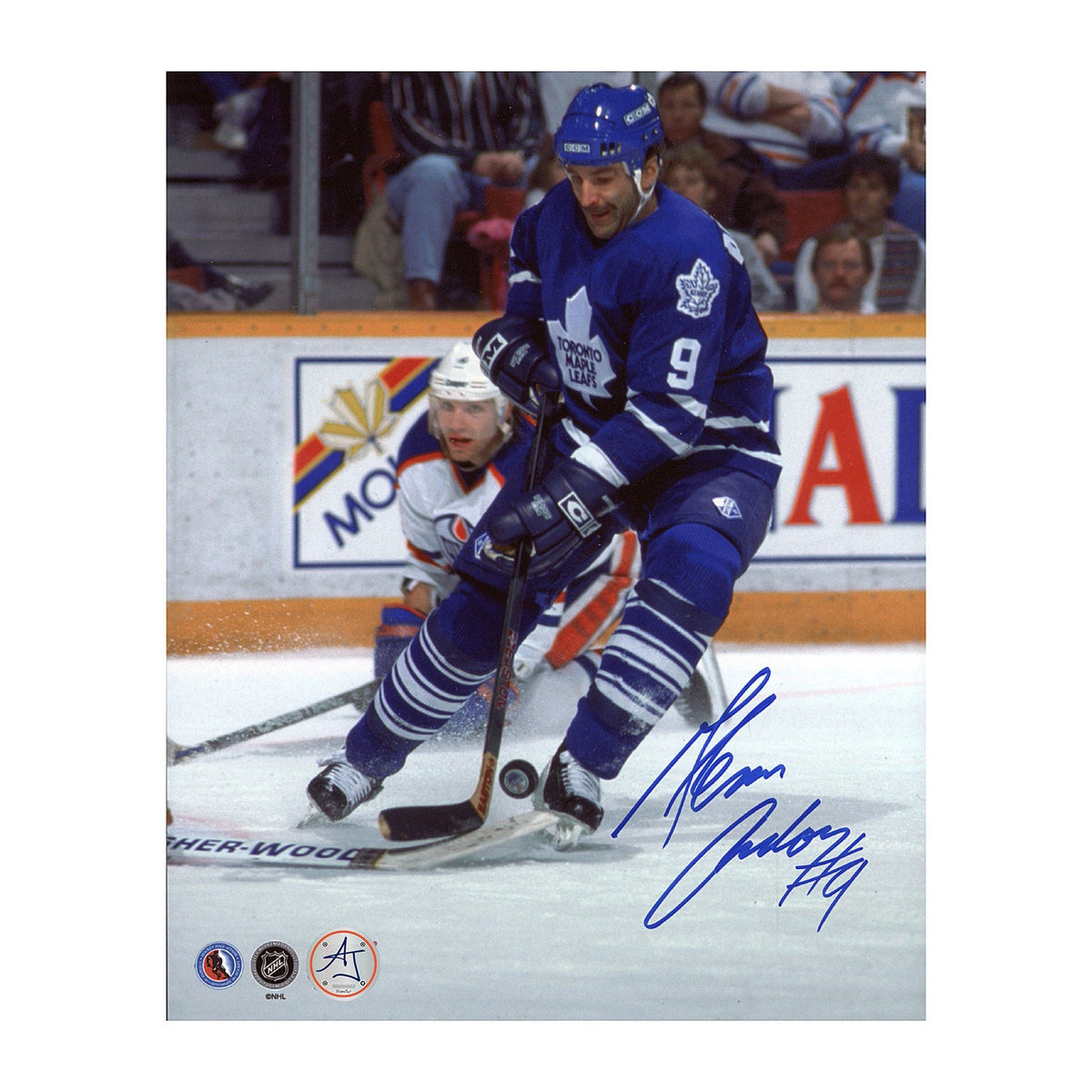 Glenn Anderson Autographed Toronto Maple Leafs Game Action 8x10 Photo product image 1, provided for visual reference and