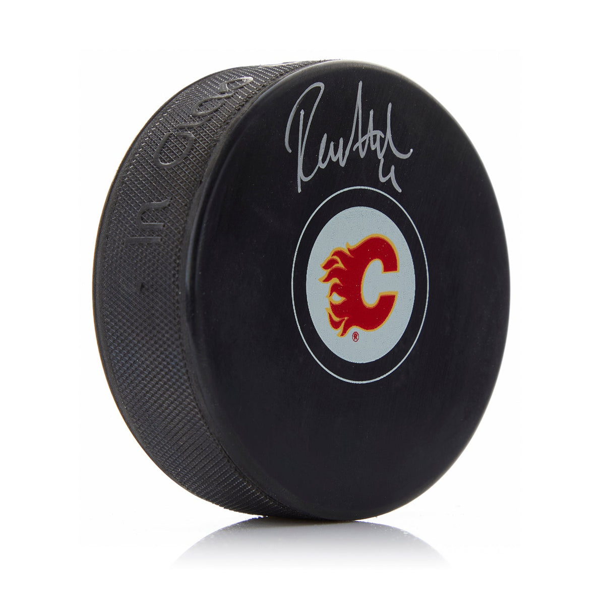 Rasmus Andersson Autographed Calgary Flames Hockey Puck product image 1, provided for visual reference and product detail