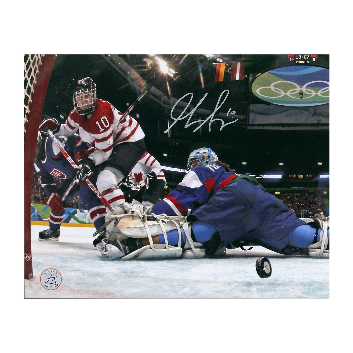 Gillian Apps Autographed Team Canada Olympic Hockey 8x10 Photo product image 1, provided for visual reference and product