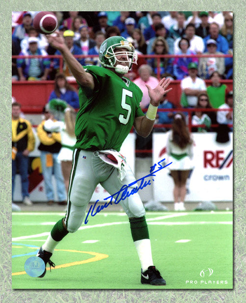 Kent Austin Signed Saskatchewan Roughriders Quarterback 8x10 Photo product image 1, provided for visual reference and