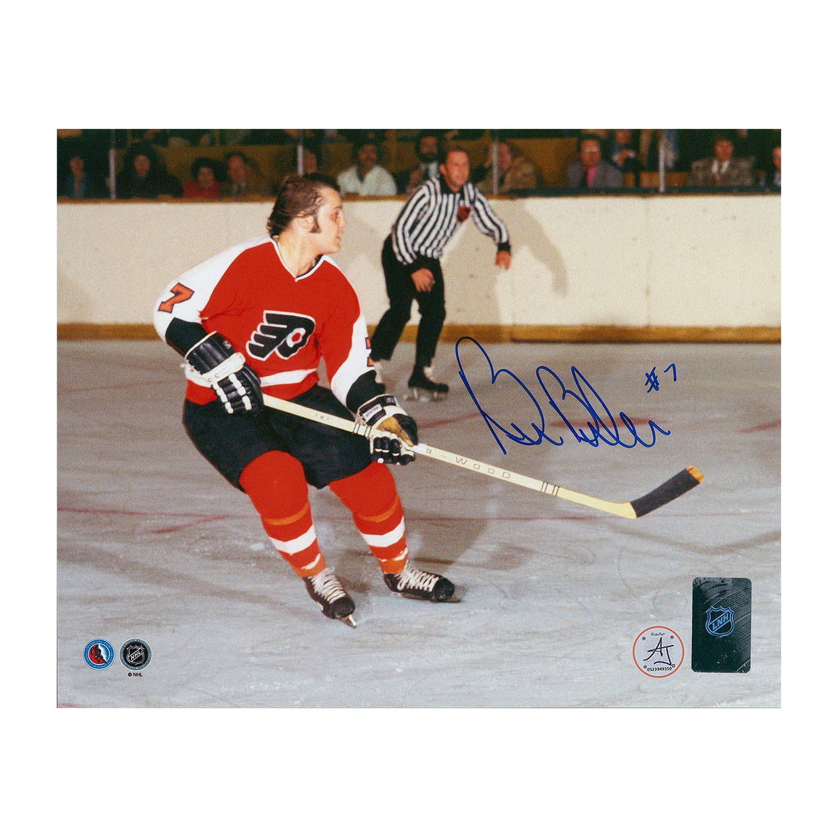 Bill Barber Autographed Philadelphia Flyers Game Action 8x10 Photo product image 1, provided for visual reference and