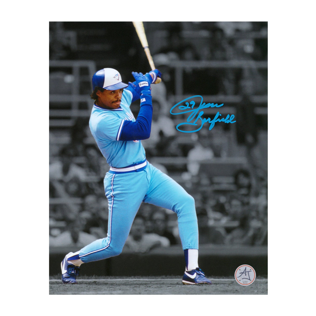 Jesse Barfield Signed Toronto Blue Jays Isolated Batting 8x10 Photo product image 1, provided for visual reference and