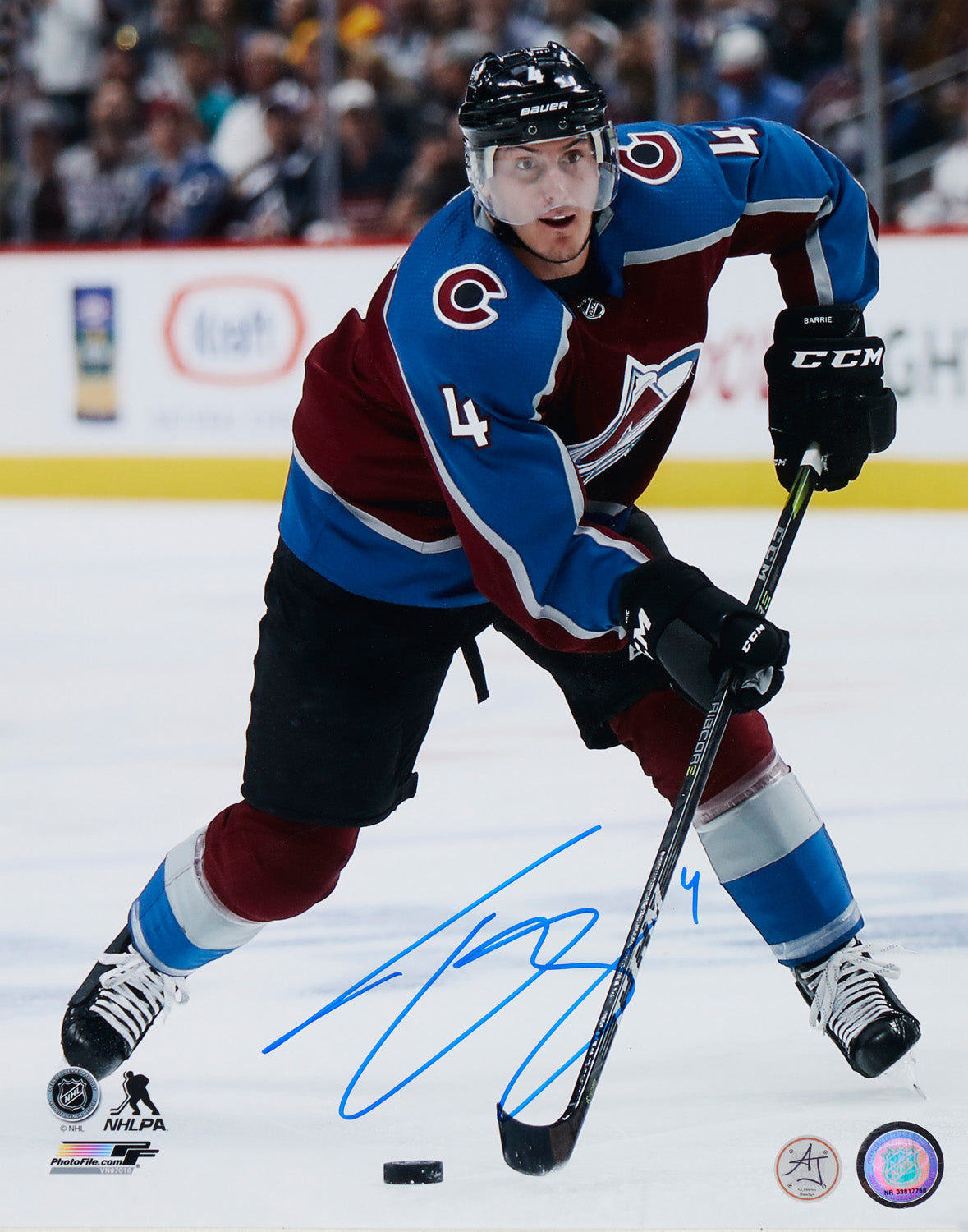 Tyson Barrie Signed Colorado Avalanche Hockey 11x14 Photo product image 1, provided for visual reference and product detail
