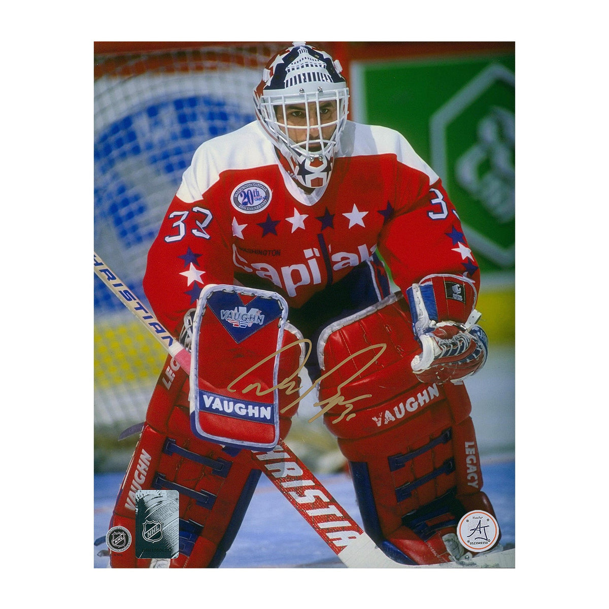 Don Beaupre Signed Washington Capitals Netminder 8x10 Photo product image 1, provided for visual reference and product
