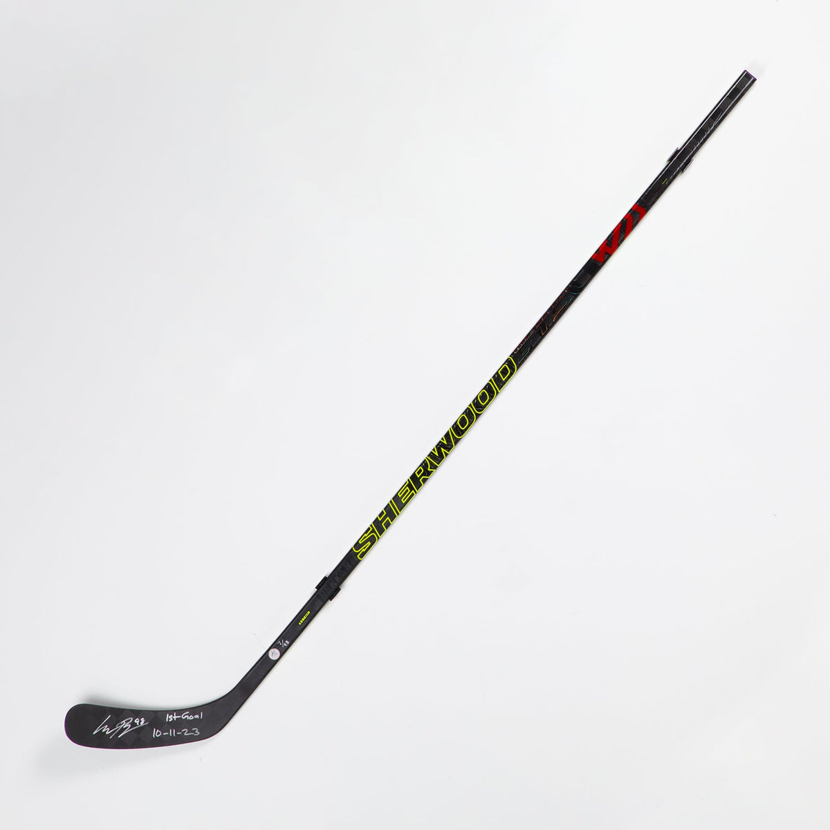 Connor Bedard Signed Sherwood Rekker Game Model Stick with 1st Goal Note #7/98 product image 1, provided for visual