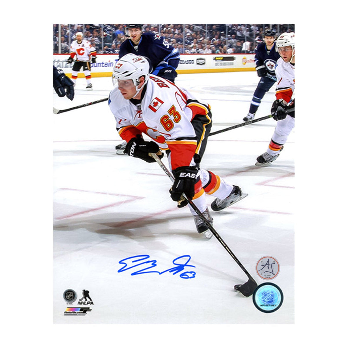 Sam Bennett Autographed Calgary Flames 1st NHL Game 8x10 Photo product image 1, provided for visual reference and product