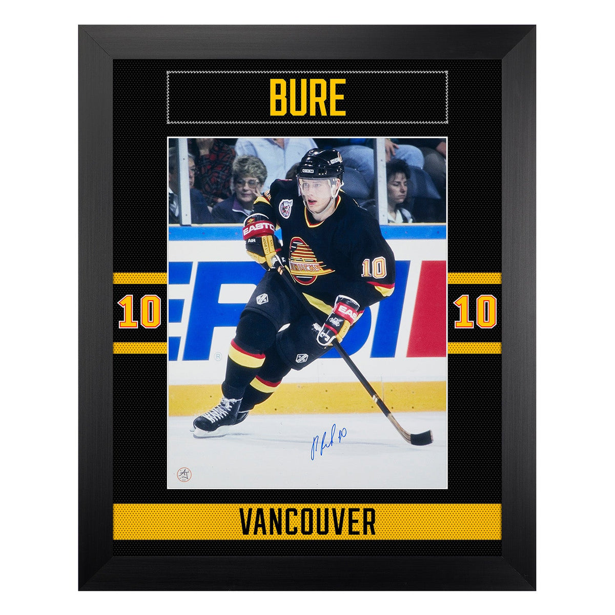 Pavel Bure Signed Vancouver Canucks Uniform Graphic 26x32 Frame product image 1, provided for visual reference and product