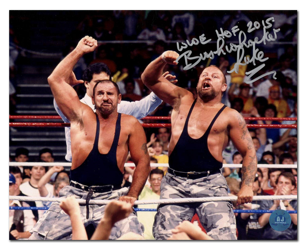 Bushwhacker Luke Autographed Wrestling 8x10 Photo product image 1, provided for visual reference and product detail review