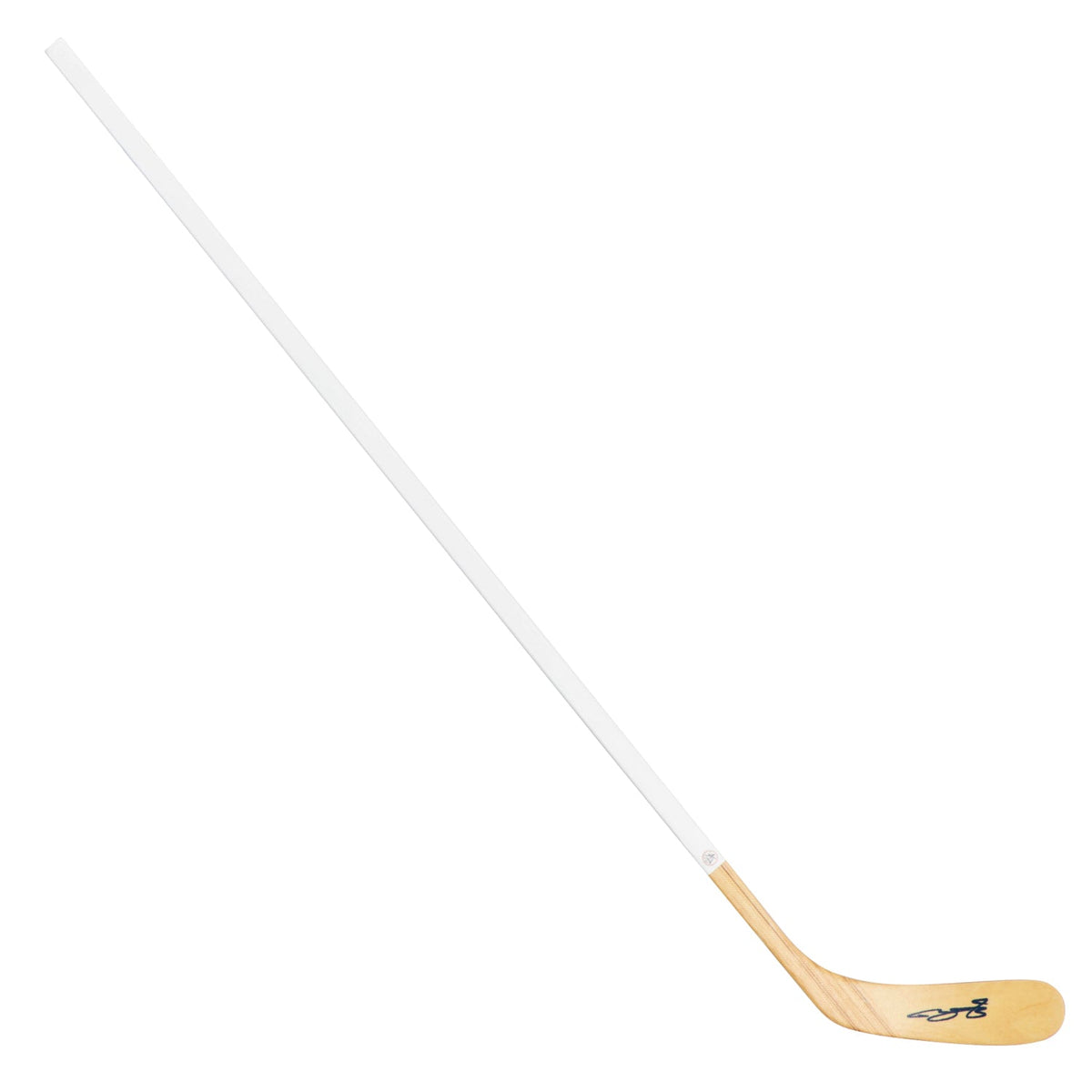 Bowen Byram Autographed White Wood Hockey Stick product image 1, provided for visual reference and product detail review