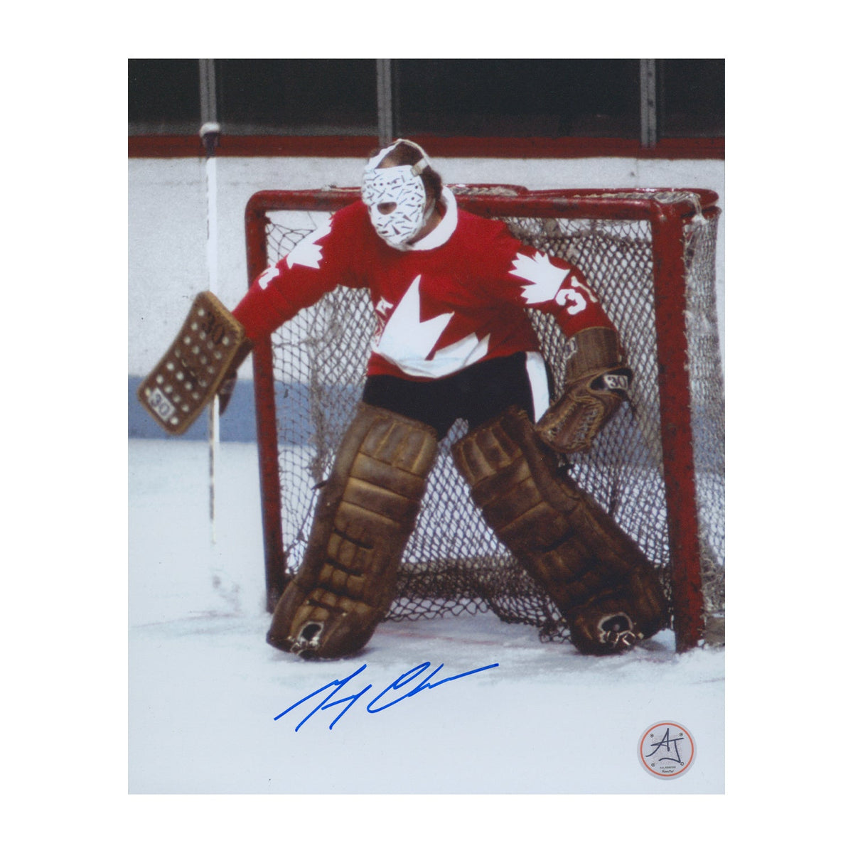 Gerry Cheevers Team Canada Autographed Hockey Canada Cup 8x10 Photo product image 1, provided for visual reference and