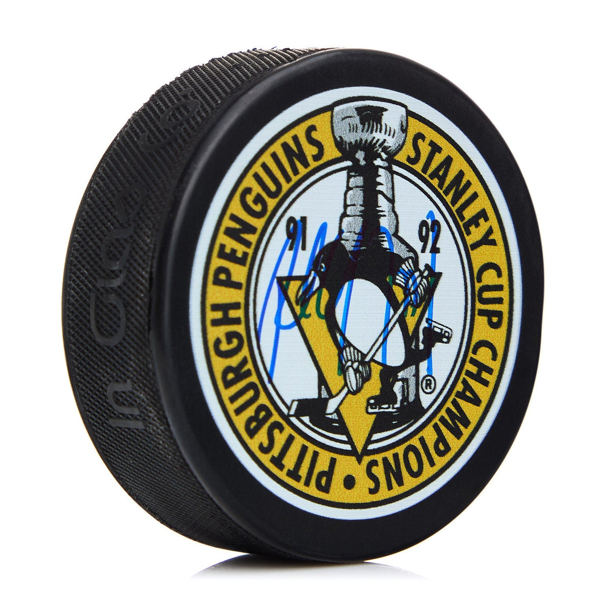 Paul Coffey Pittsburgh Penguins Autographed Stanley Cup Puck product image 1, provided for visual reference and product