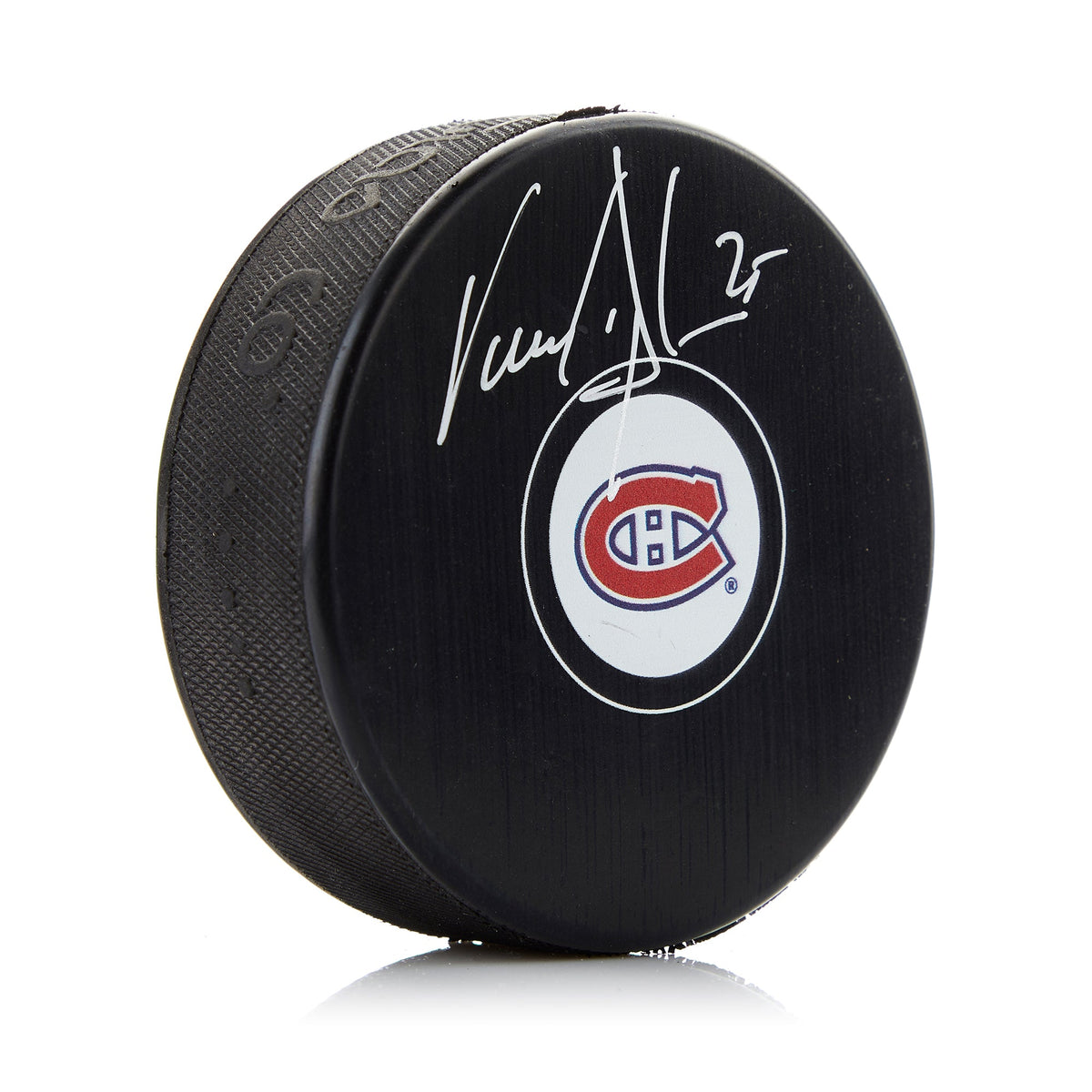 Vincent Damphousse Montreal Canadiens Signed Hockey Puck product image 1, provided for visual reference and product detail