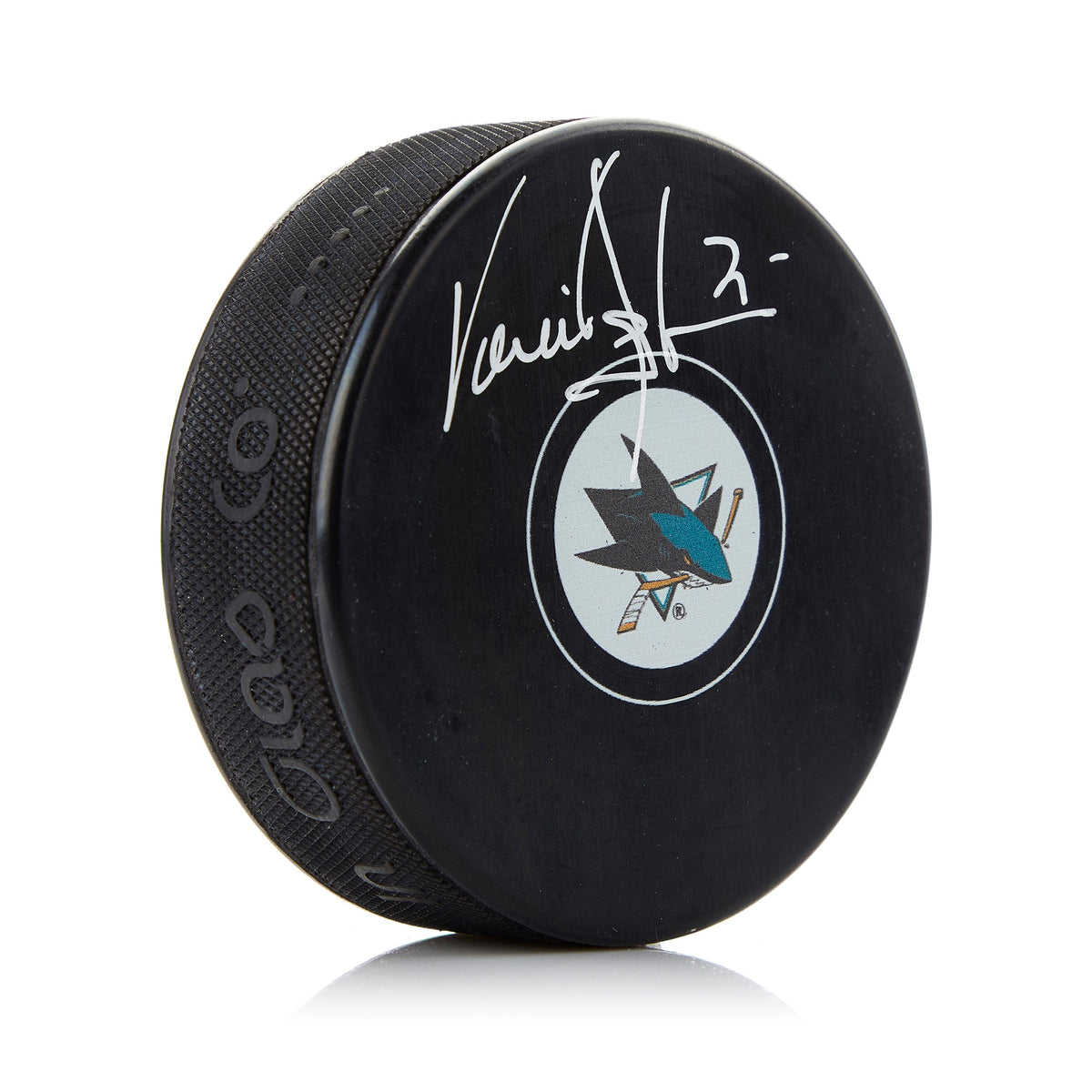 Vincent Damphousse San Jose Sharks Signed Hockey Puck product image 1, provided for visual reference and product detail