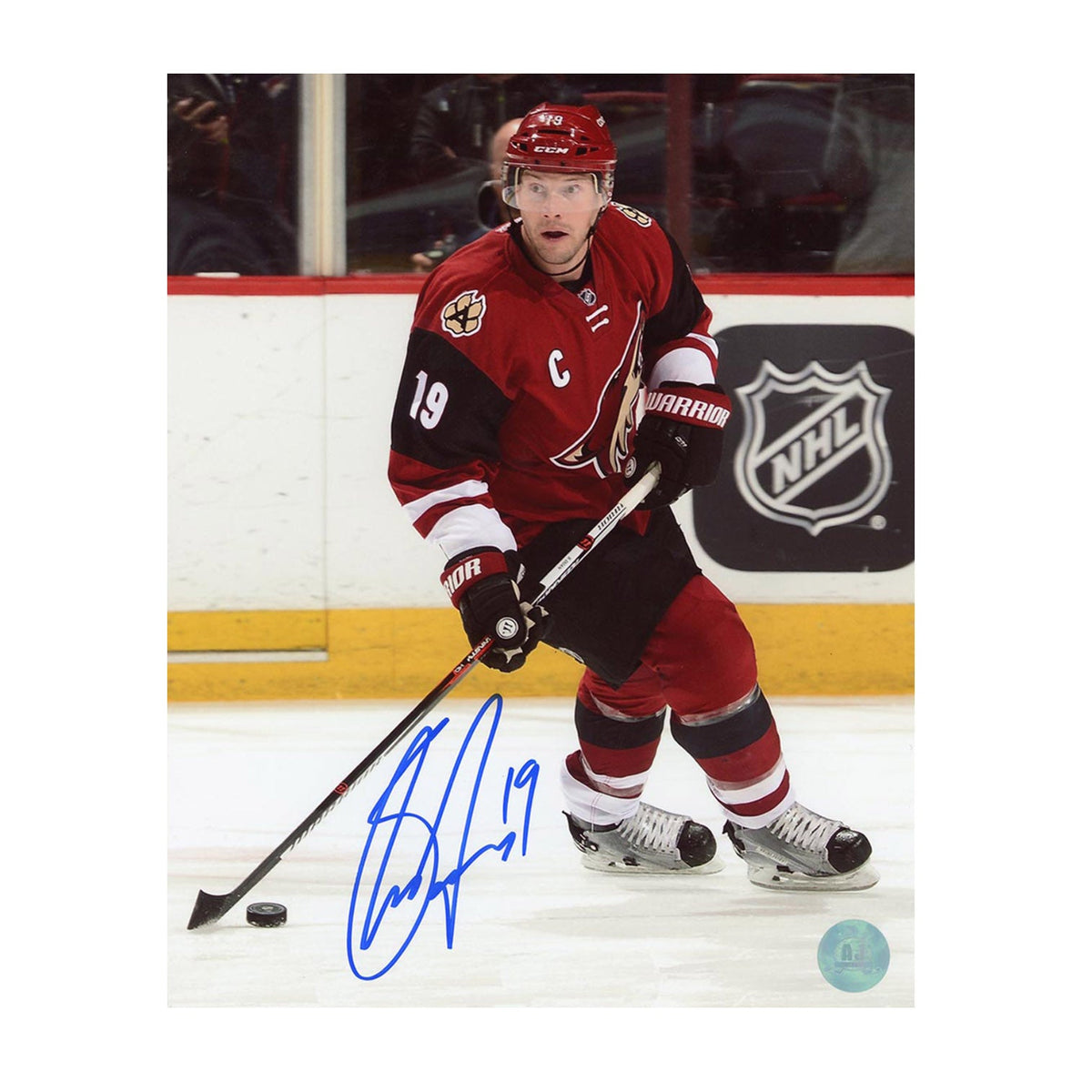 Shane Doan Autographed Arizona Coyotes Hockey 8x10 Photo product image 1, provided for visual reference and product detail