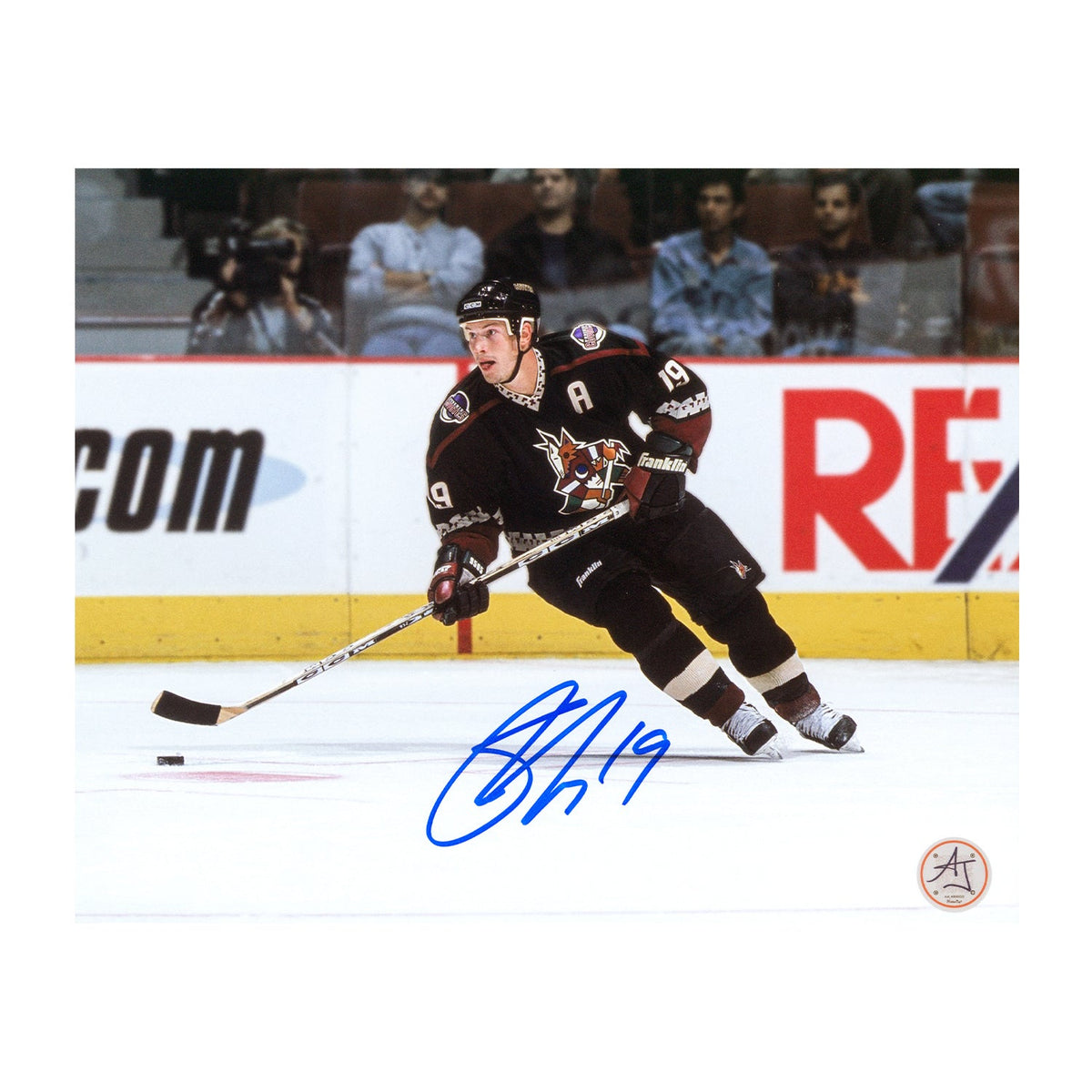Shane Doan Signed Arizona Coyotes Kachina Uniform 8x10 Photo product image 1, provided for visual reference and product