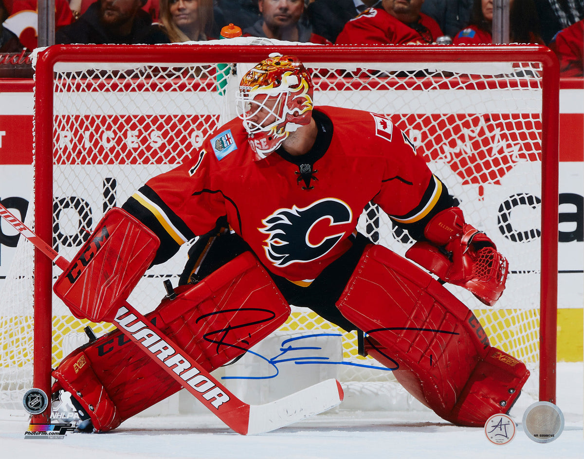 Brian Elliot Signed Calgary Flames Goalie 11x14 Photo product image 1, provided for visual reference and product detail