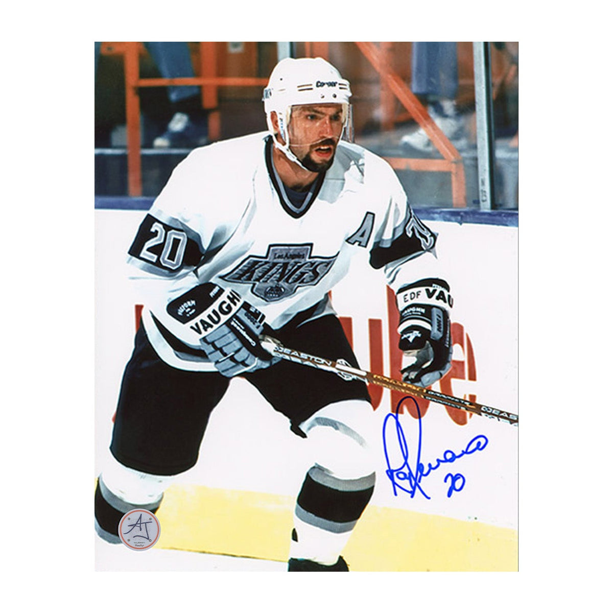 Ray Ferraro Autographed Los Angeles Kings Half Body Portrait 8x10 Photo product image 1, provided for visual reference and