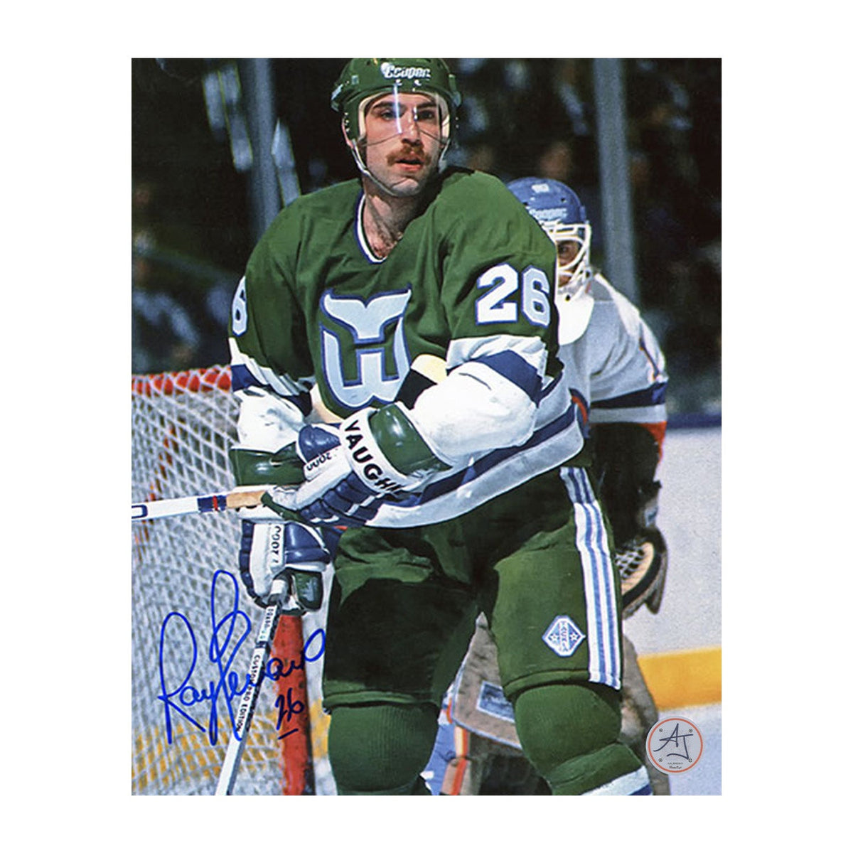 Ray Ferraro Autographed Hartford Whalers Hockey 8x10 Photo product image 1, provided for visual reference and product detail