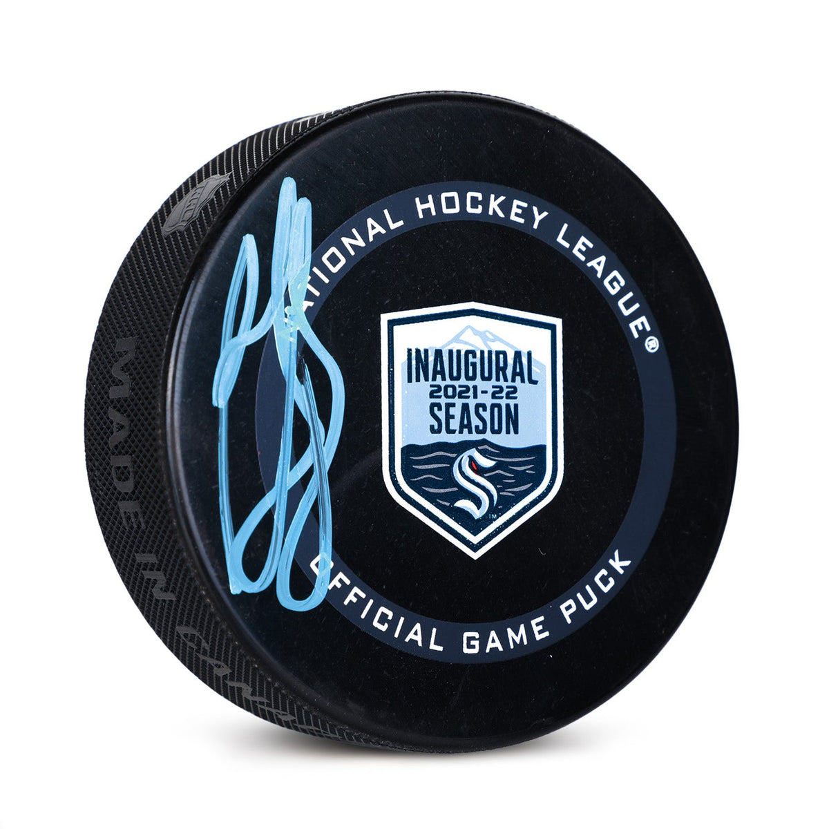 Ron Francis Autographed Seattle Kraken Inaugural Season Official Game Puck product image 1, provided for visual reference