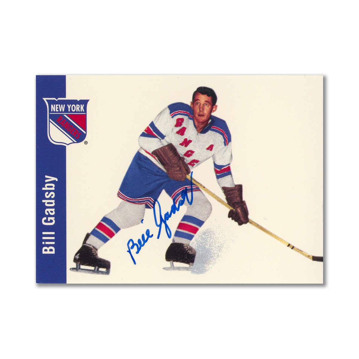 Autographed 1994 Parkhurst Missing Link #89 Bill Gadsby Hockey Card product image 1, provided for visual reference and