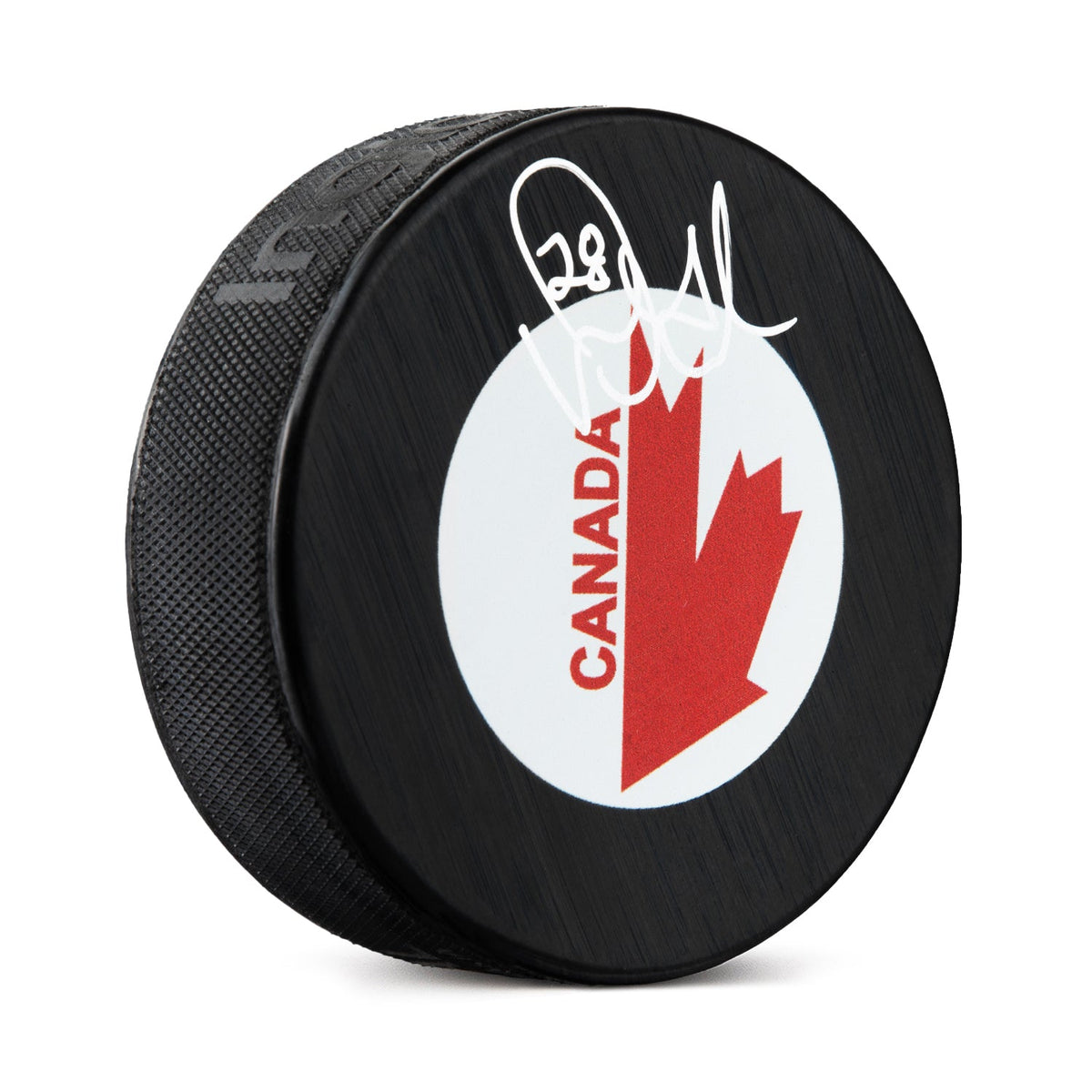 Doug Gilmour Team Canada Autographed Canada Cup Puck product image 1, provided for visual reference and product detail review