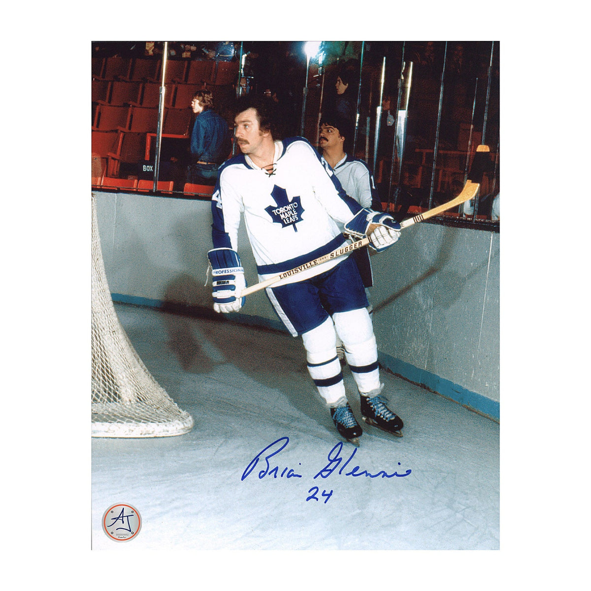 Brian Glennie Signed Toronto Maple Leafs Game Action 8x10 Photo product image 1, provided for visual reference and product