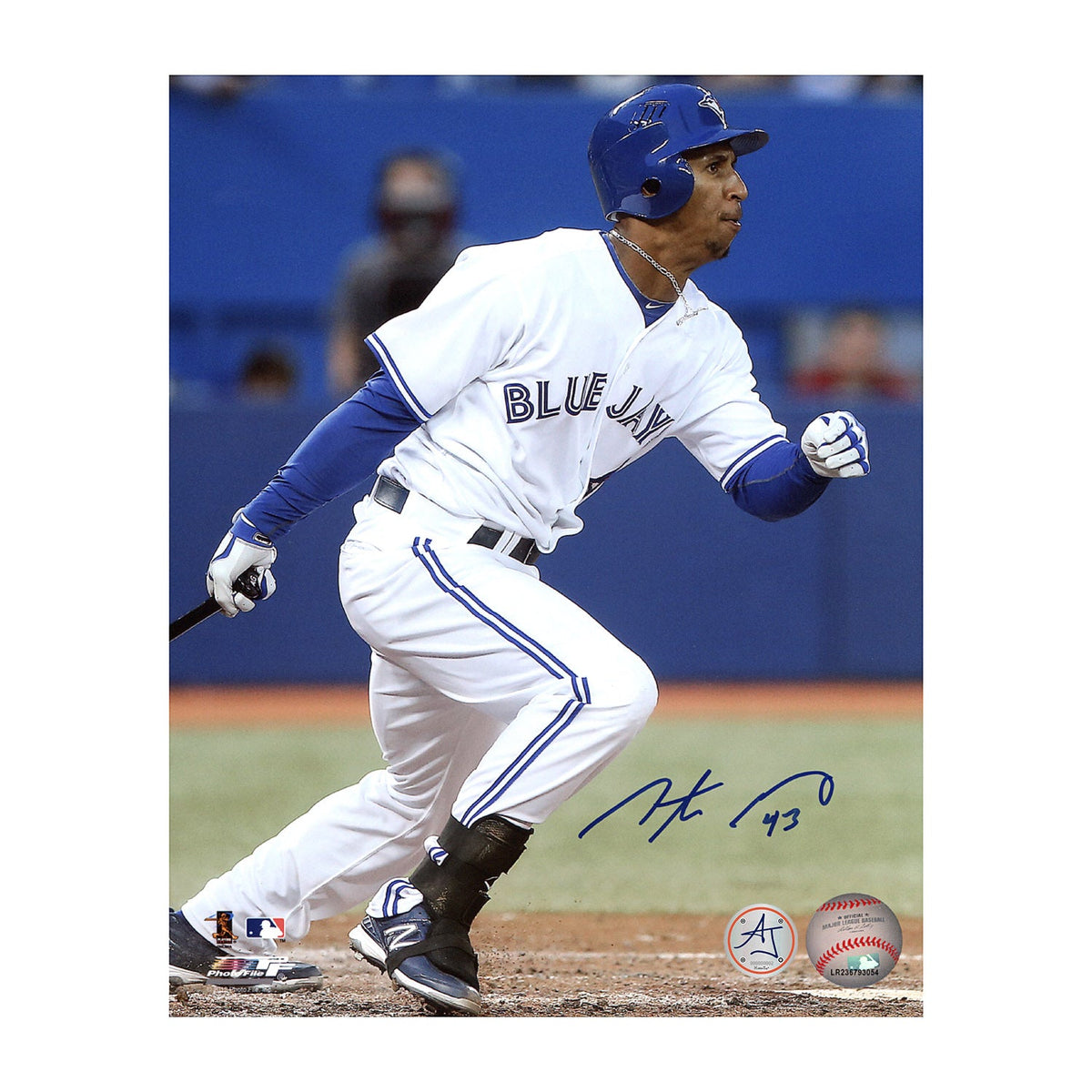 Anthony Gose Autographed Toronto Blue Jays Batting 8x10 Photo product image 1, provided for visual reference and product