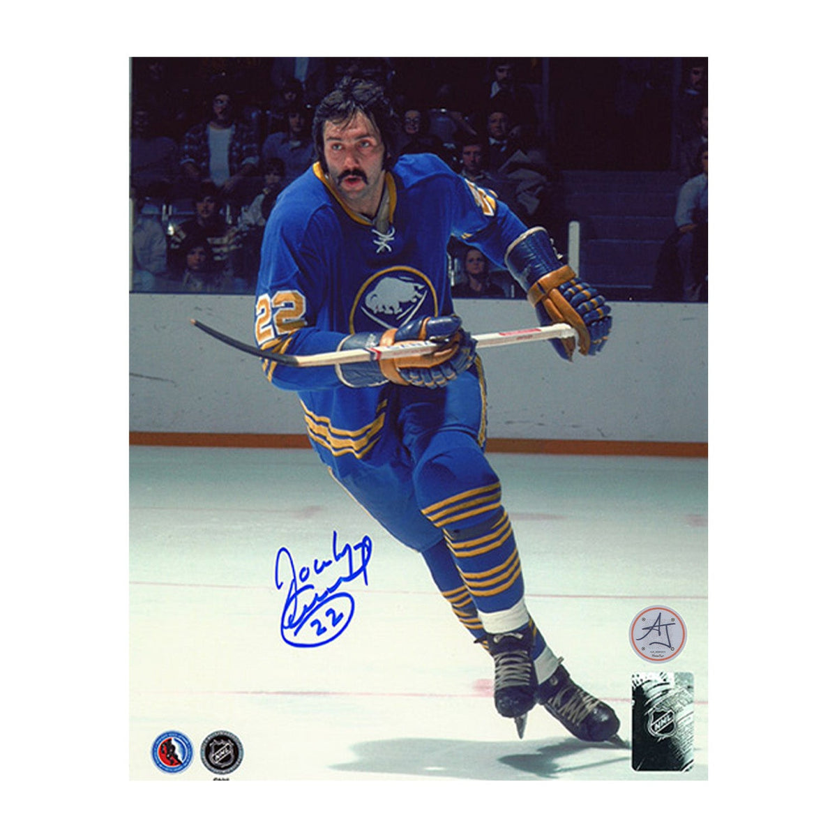 Jocelyn Guevremont Autographed Buffalo Sabres Game Action 8x10 Photo product image 1, provided for visual reference and