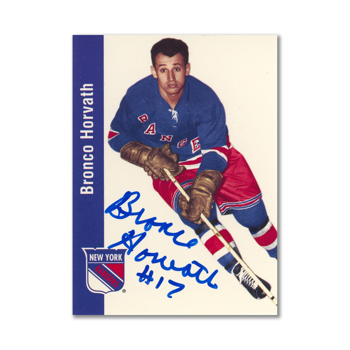 Autographed 1994 Parkhurst Missing Link #105 Bronco Horvath Hockey Card product image 1, provided for visual reference and