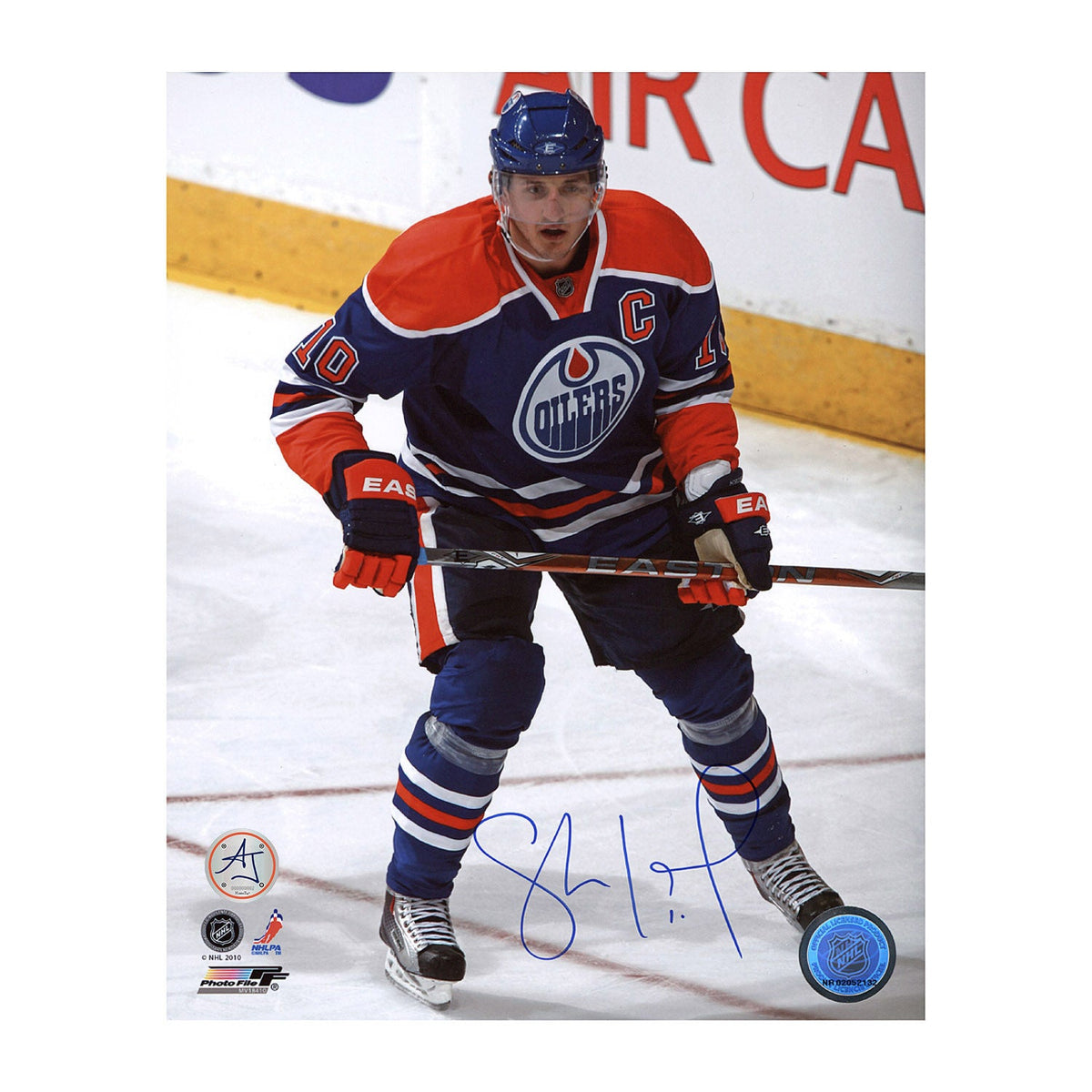 Shawn Horcoff Autographed Edmonton Oilers Captain 8x10 Photo product image 1, provided for visual reference and product