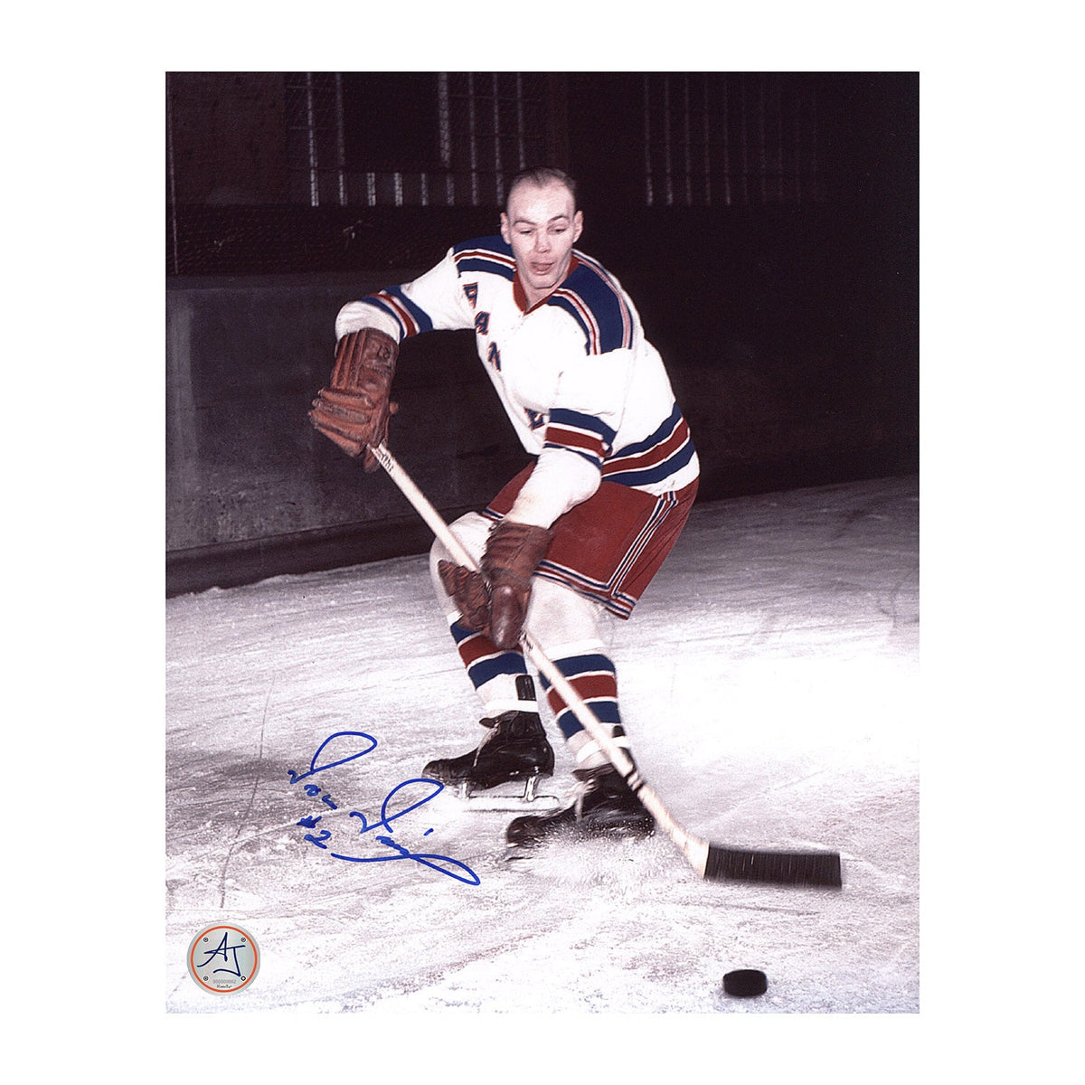 Ivan Irwin Autographed New York Rangers Hockey 8x10 Photo product image 1, provided for visual reference and product detail