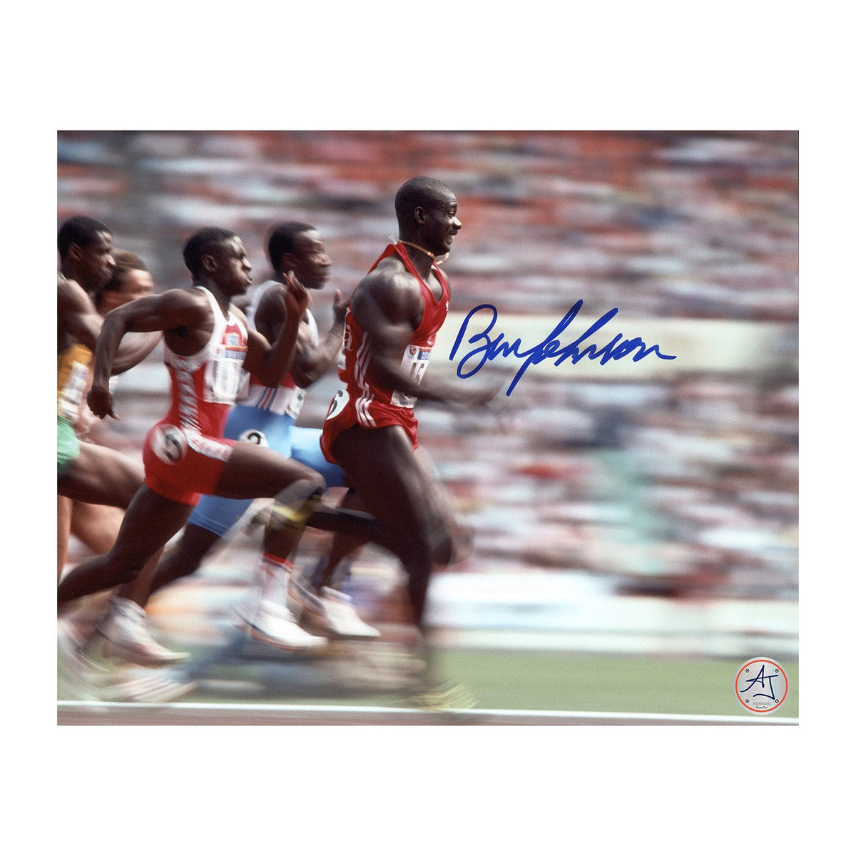 Ben Johnson Canada Autographed Olympic Games Running Fast 8x10 Photo product image 1, provided for visual reference and