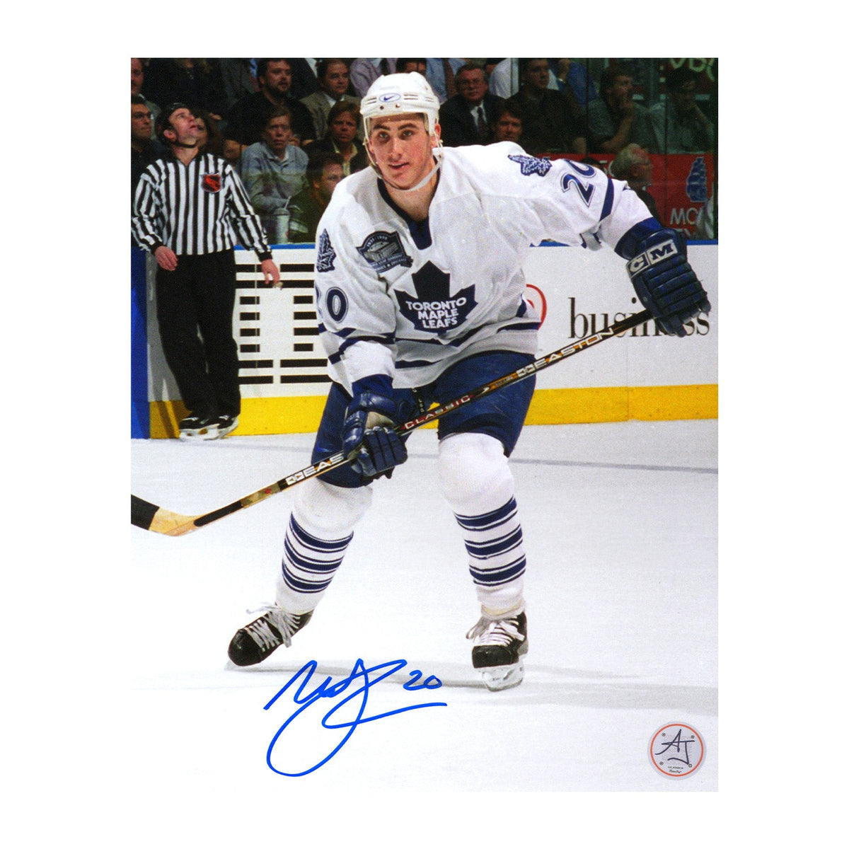 Mike Johnson Autographed Toronto Maple Leafs Hockey 8x10 Photo product image 1, provided for visual reference and product