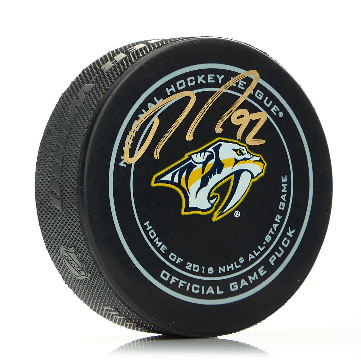 Ryan Johansen Nashville Predators Autographed Official Game Puck product image 1, provided for visual reference and product