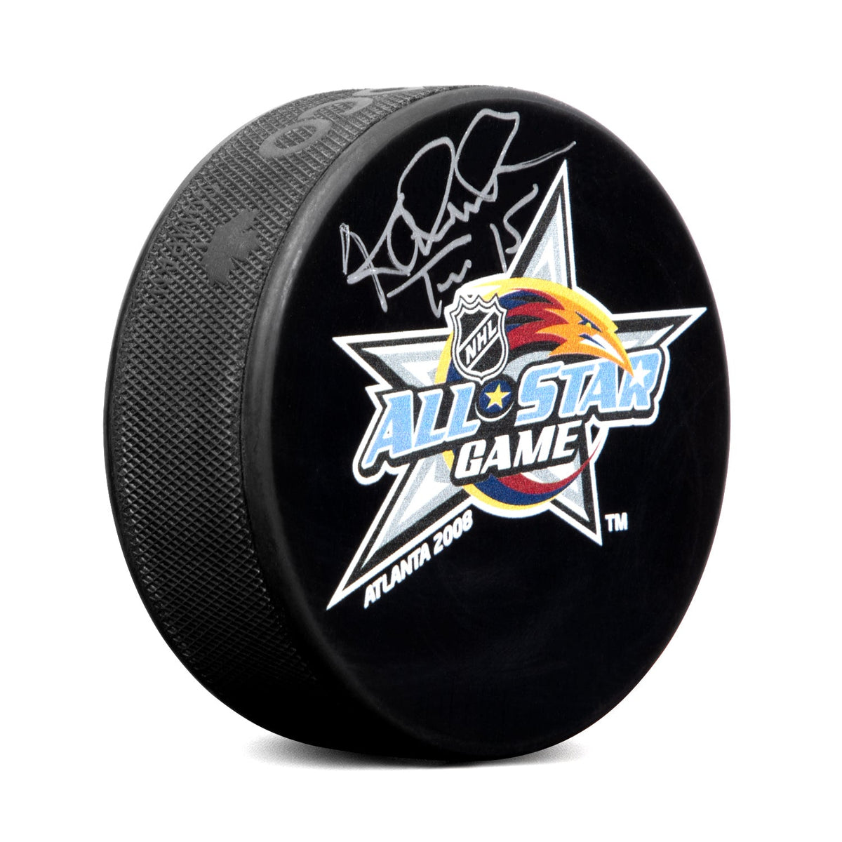 Tomas Kaberle Autographed 2008 NHL All-Star Game Puck product image 1, provided for visual reference and product detail