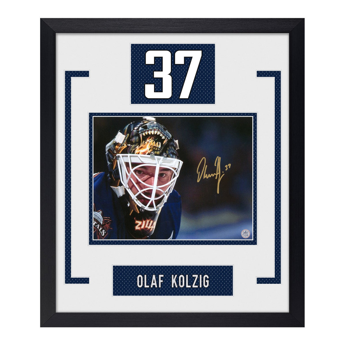 Olaf Kolzig Signed Washington Capitals Authentic Number 23x27 Frame product image 1, provided for visual reference and