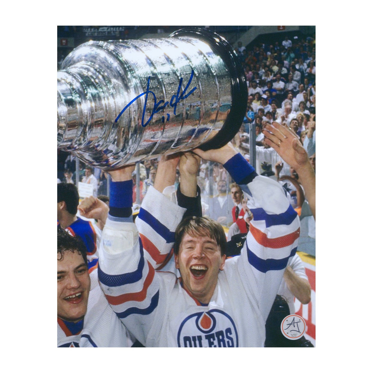Jari Kurri Signed Edmonton Oilers 1987 Stanley Cup 8x10 Photo product image 1, provided for visual reference and product