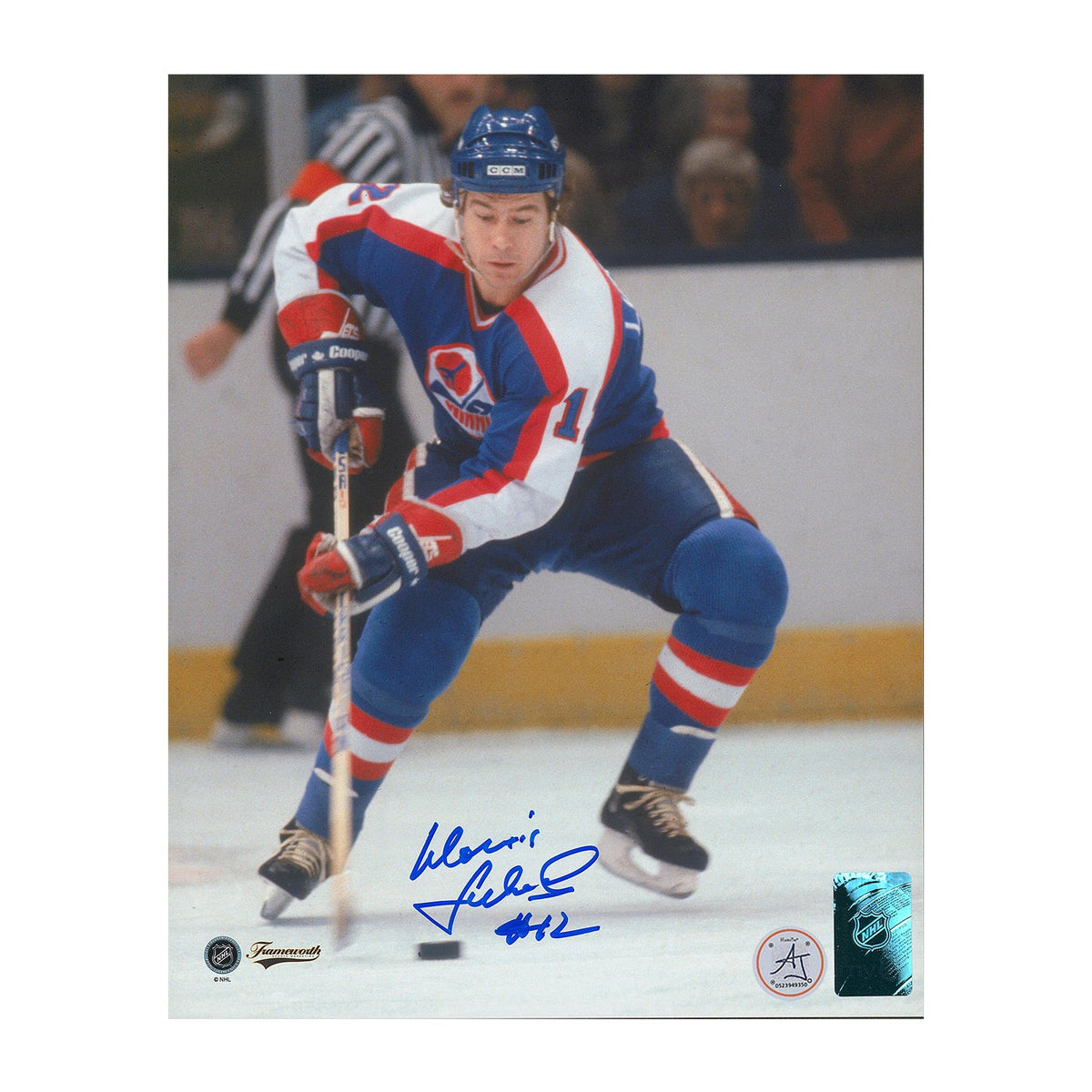 Morris Lukowich Autographed Winnipeg Jets Classic Hockey 8x10 Photo product image 1, provided for visual reference and