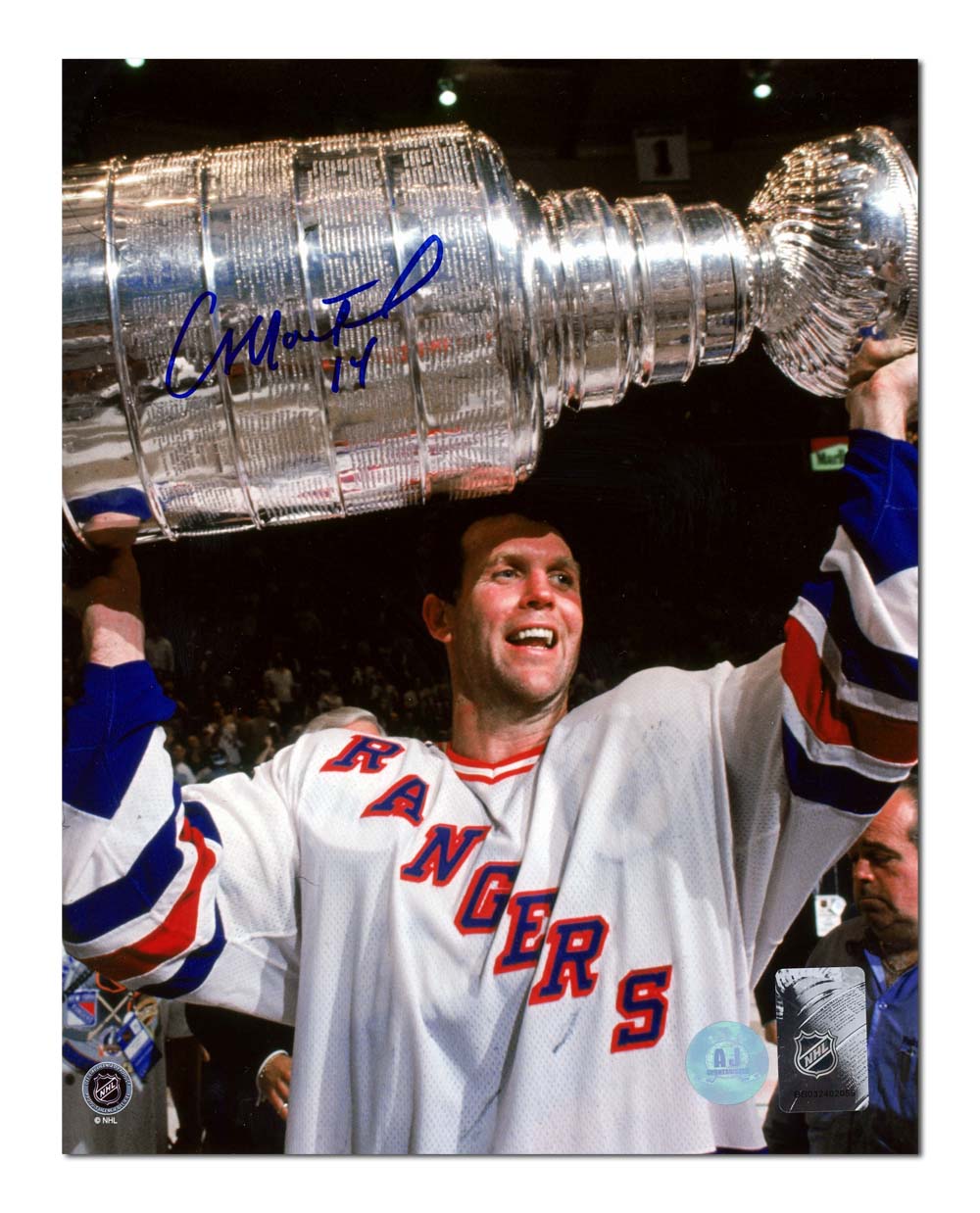 Craig MacTavish Autographed New York Rangers 1994 Stanley Cup 8x10 Photo product image 1, provided for visual reference and