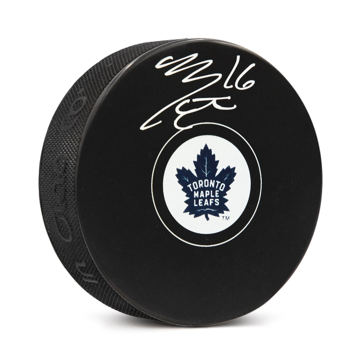 Mitch Marner Autographed Toronto Maple Leafs Hockey Puck product image 1, provided for visual reference and product detail