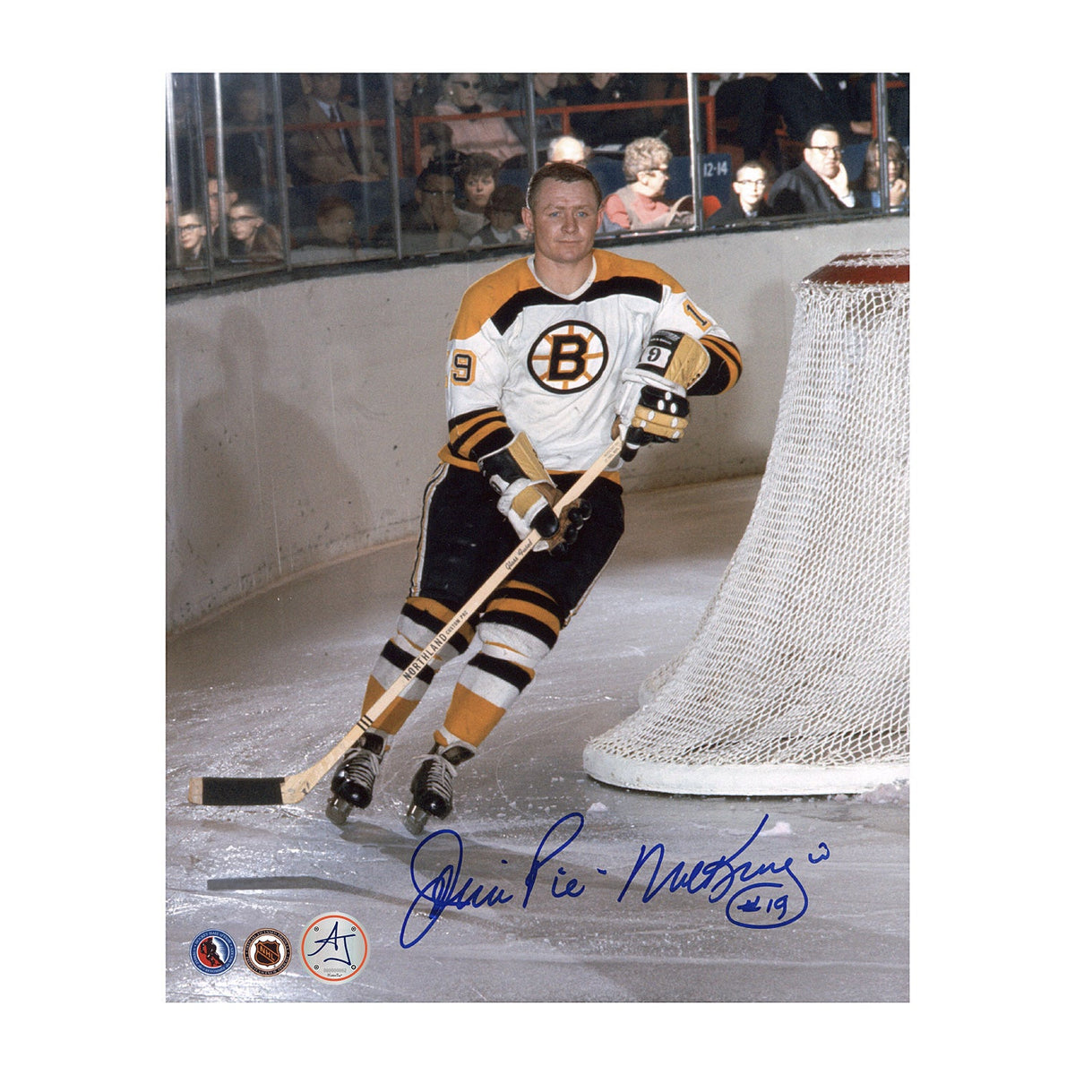 John Mckenzie Signed Boston Bruins Hockey 8x10 Photo product image 1, provided for visual reference and product detail review