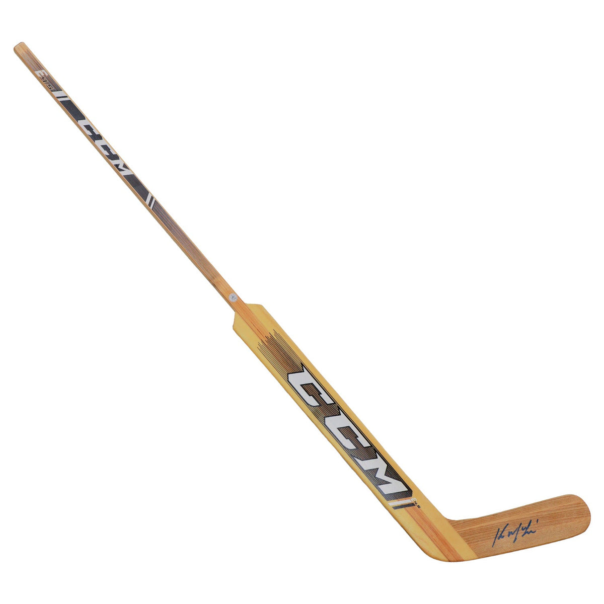 Kirk McLean Autographed CCM Natural Wood Goalie Stick product image 1, provided for visual reference and product detail